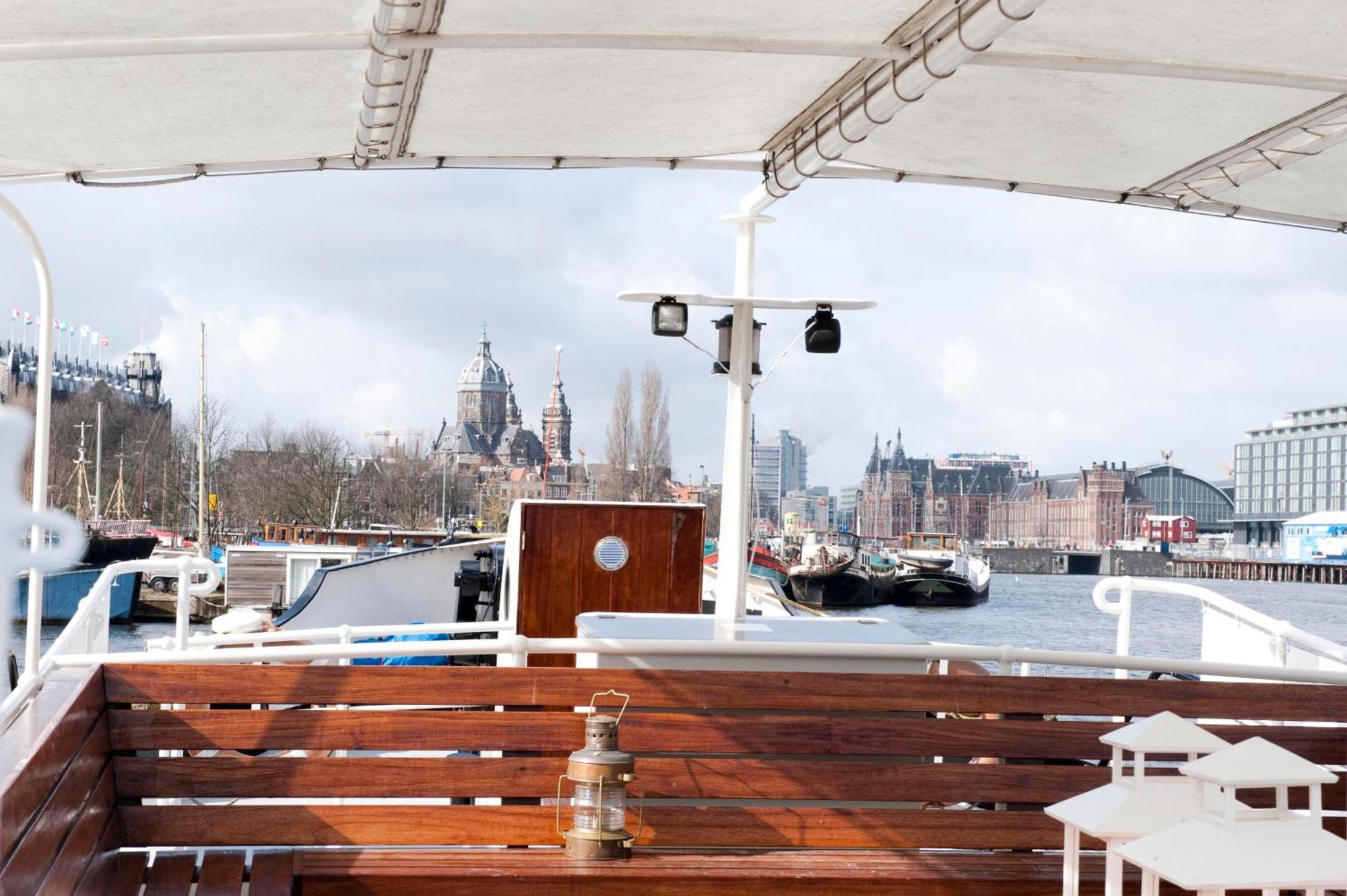 Hotelboot Zwaan Amsterdam Esterno foto