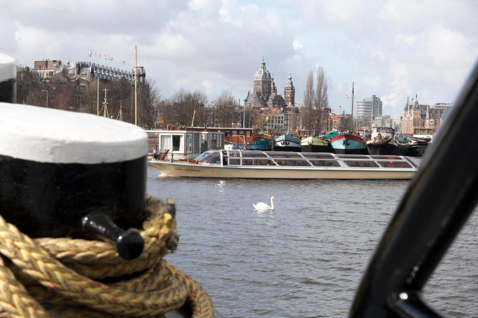 Hotelboot Zwaan Amsterdam Esterno foto